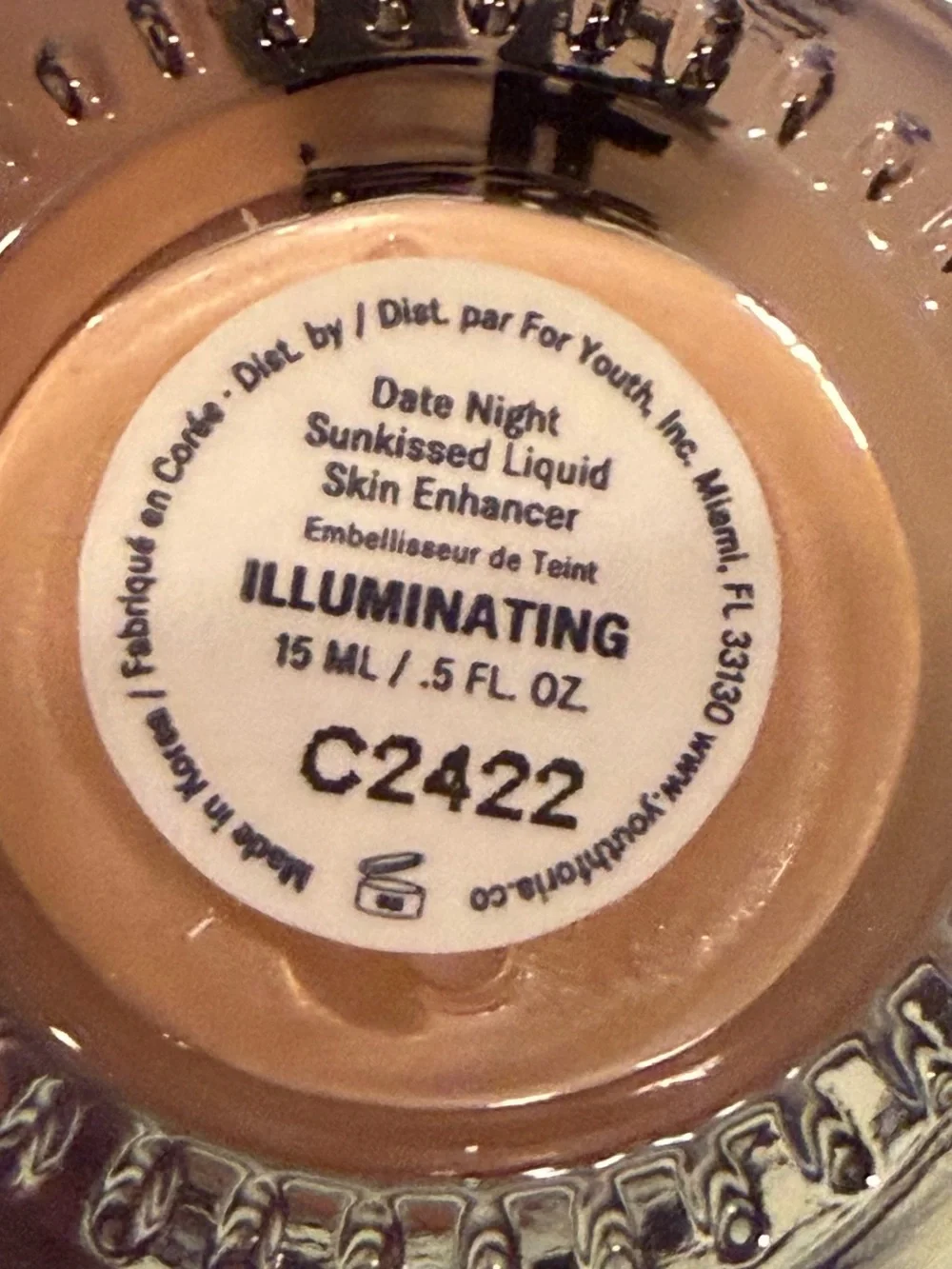 Date Night by Youthforia, 0.5oz Sunkissed Liquid Skin‎ Enhancer ILLUMINATING